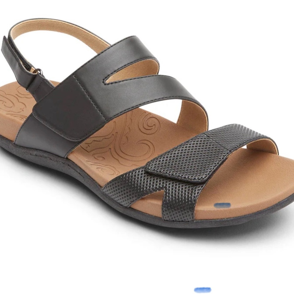 Rockport Black and Tan Sandals